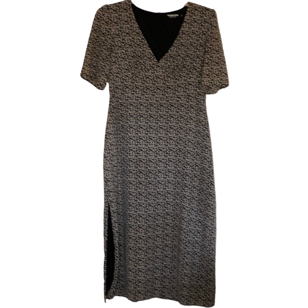 Fashion Union Midi dress with side split , nice floral print